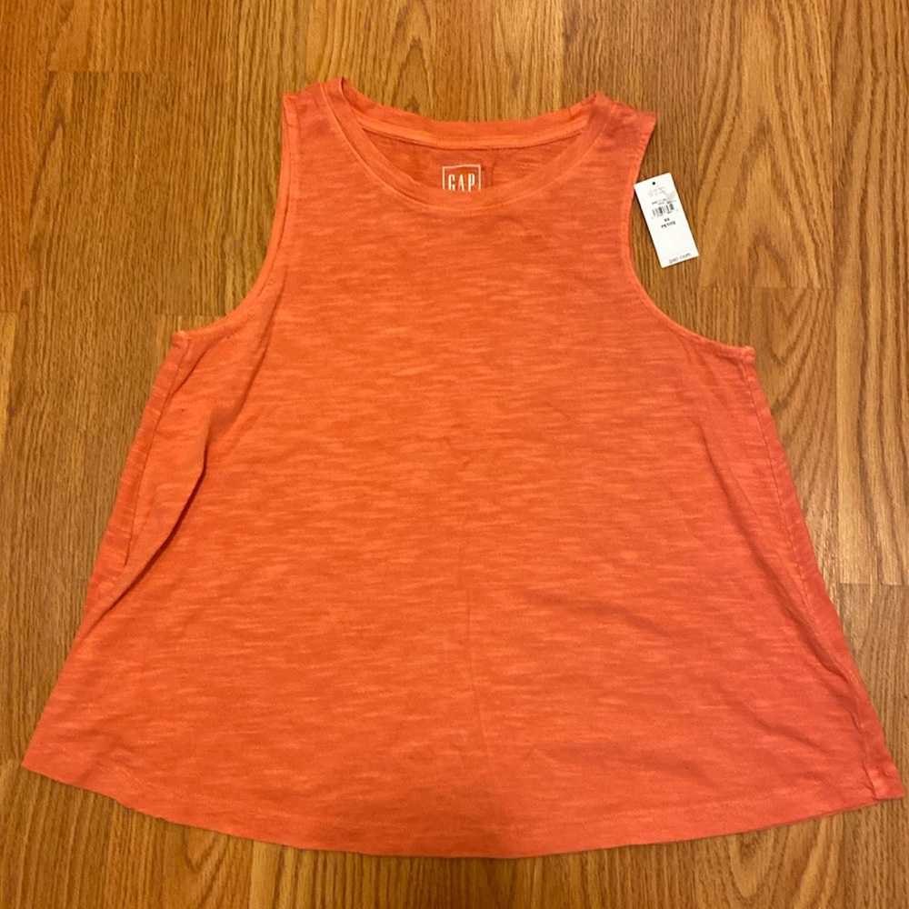 Gap Orange Sleeveless Tank Top XS/Petite, NWT!